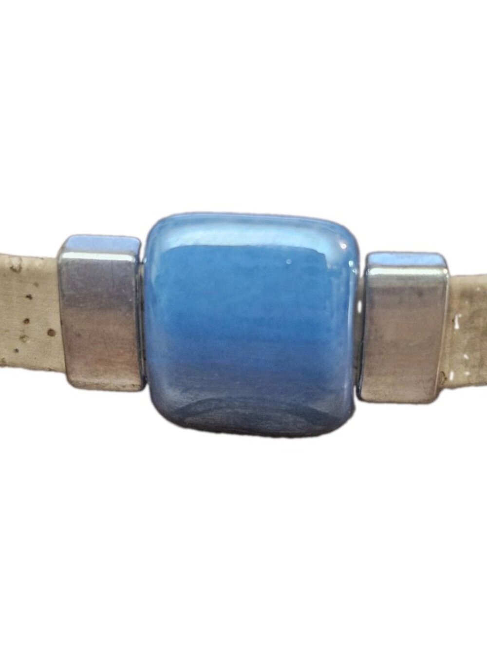 IL TORNIO handcrafted Artisan Cork With Silver Accents Blue Stone Magnetic... - Picture 7 of 9